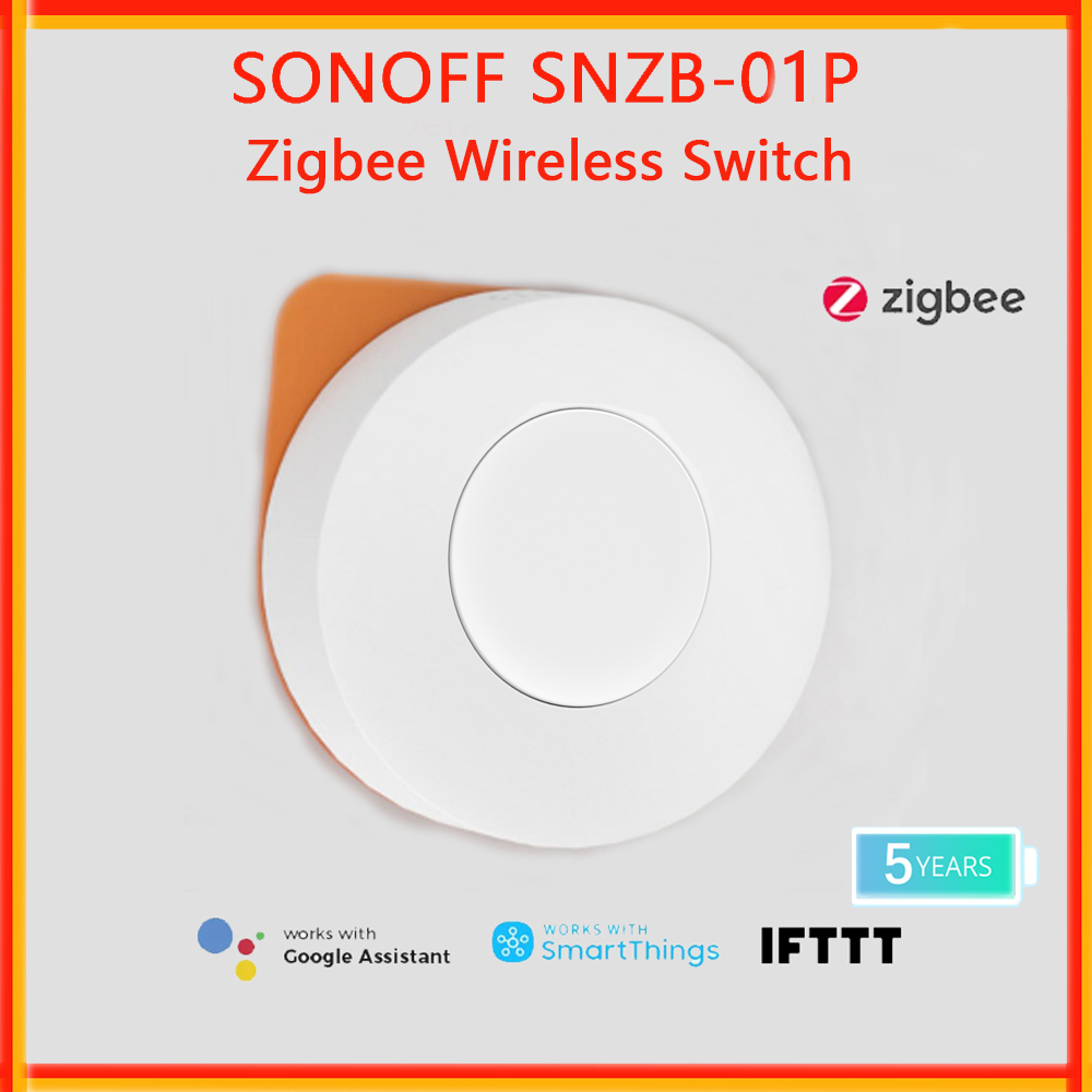 Sonoff Basic - Interruptor Inalámbrico Zigbee SONOFF SNZB-01P, Botón