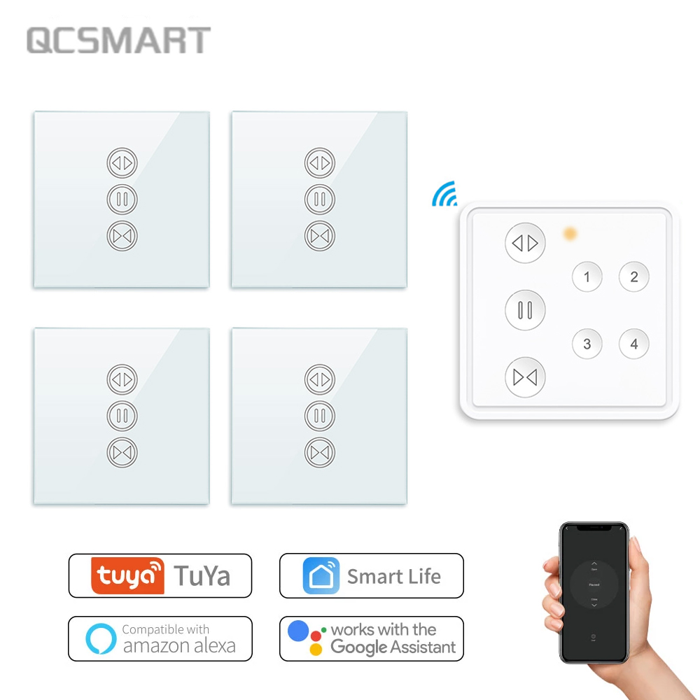 Tuya 4 Channel - Tuya Smart Life-interruptor de cortina RF