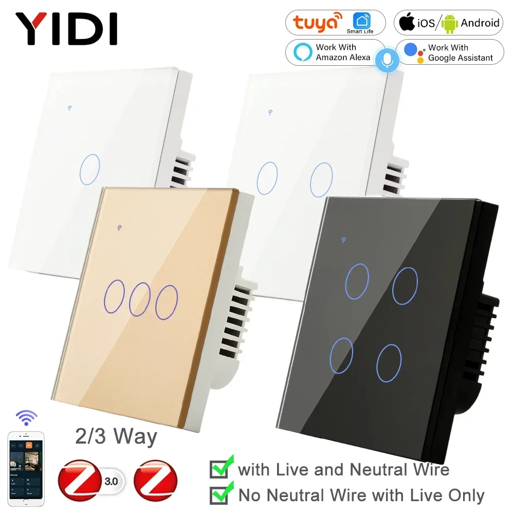 Tuya 4 Channel - ZigBee 1, 2, 3, 4 entradas