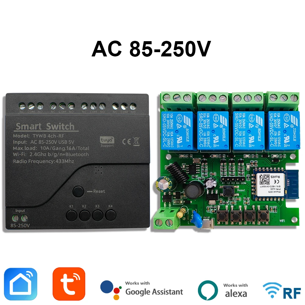 Sonoff Mini R4 - Tuya AC 85-250V 4 canales Wifi