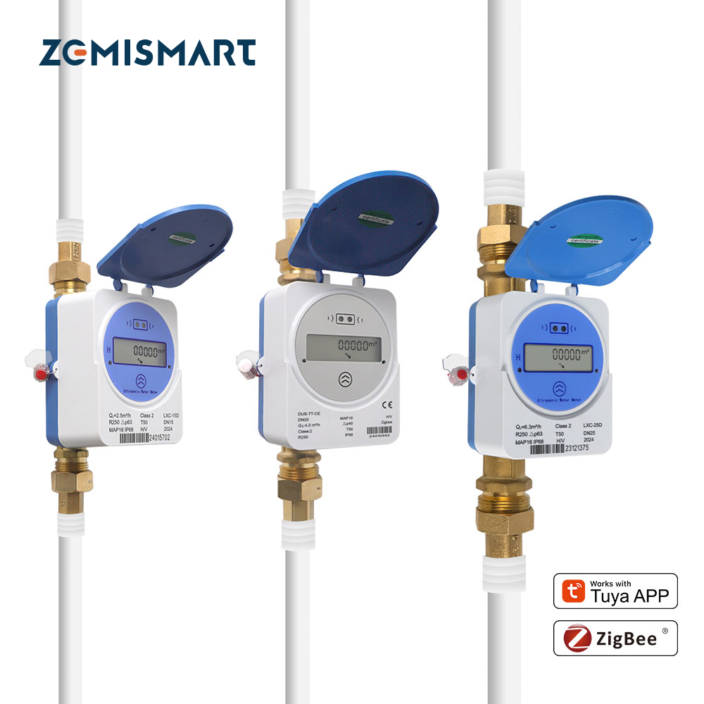 Home Assistant Tuya - Medidor de Agua Ultrasónico Inteligente Zigbee
