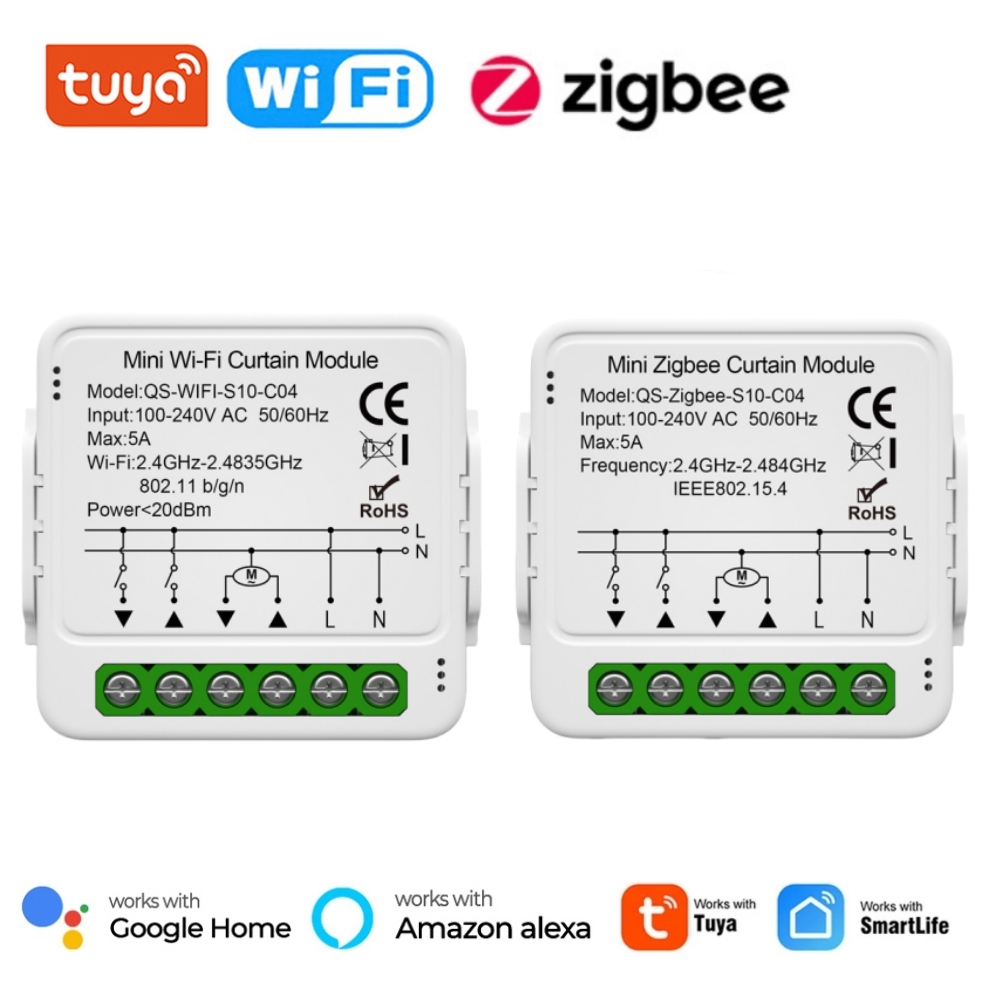 Tuya 4 Channel - Módulo de interruptor de cortina inteligente