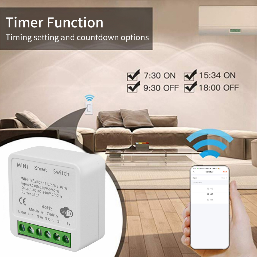 16A 20A Tuya WiFi interruptor  - Tuya 4 Channel reseña y precio