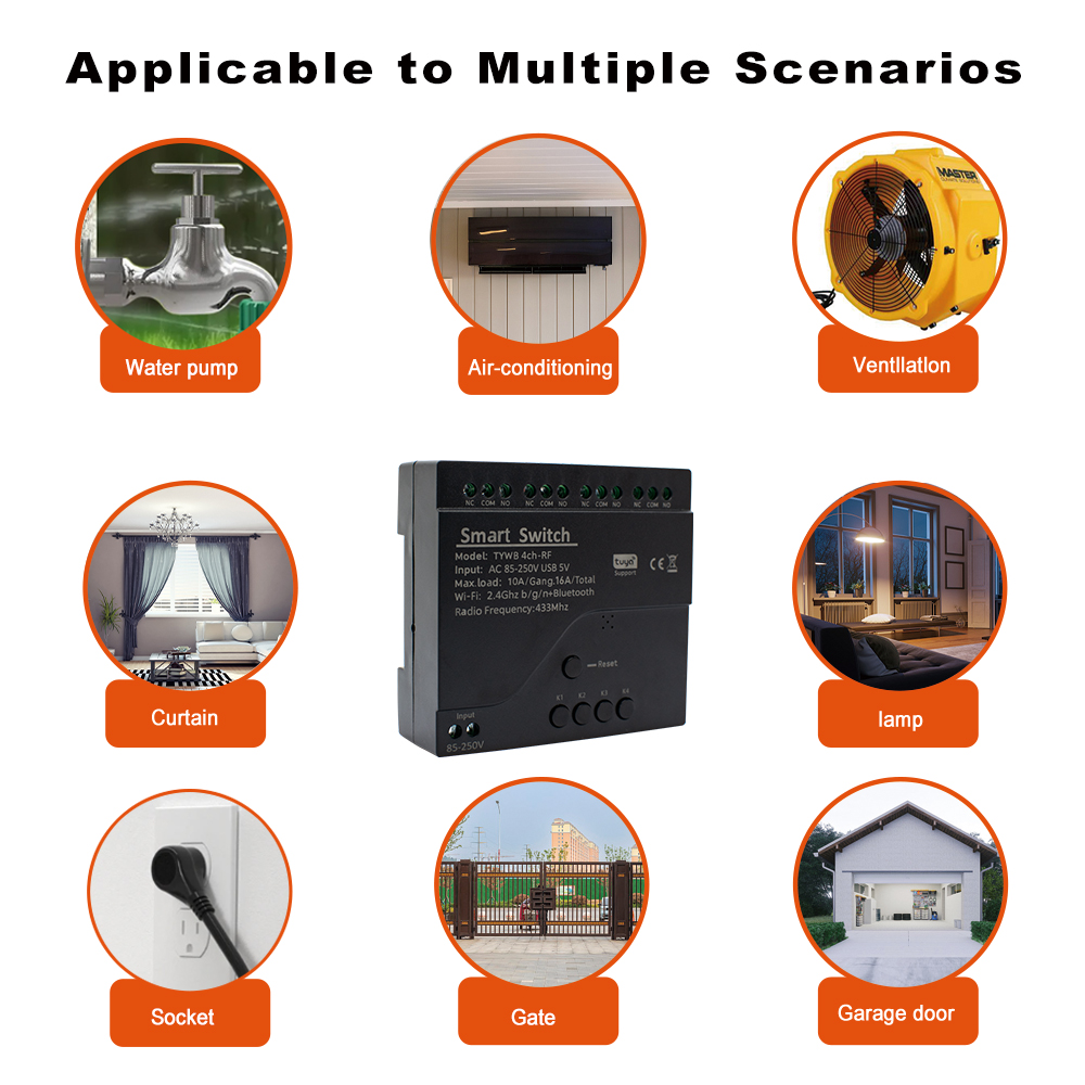 Módulo de interruptor Wifi int - Tuya 4 Channel reseña y precio