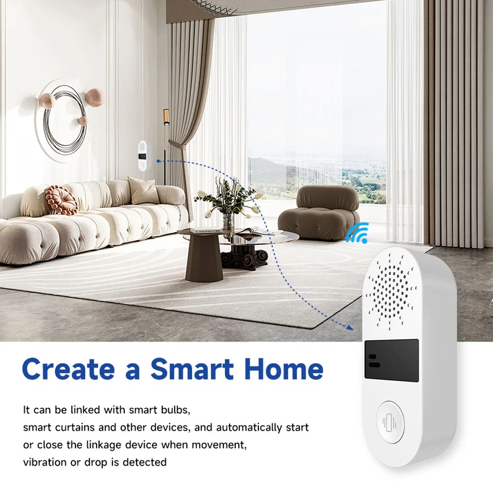 Sensor de vibración WiFi Tuya: - Home Assistant Tuya reseña y precio