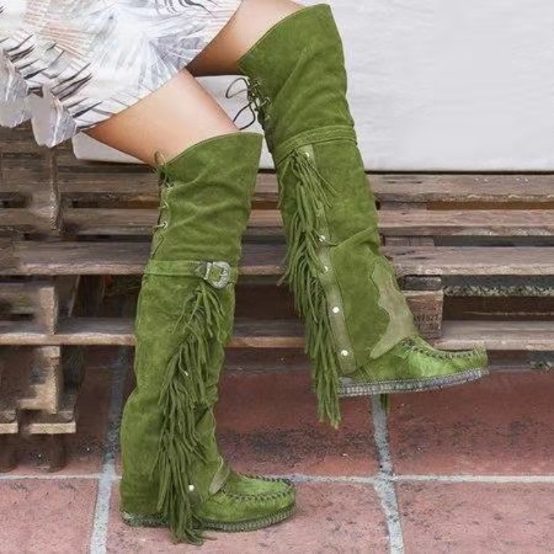 Botas de Mujer con Flecos y Bo - Tasmota reseña y precio